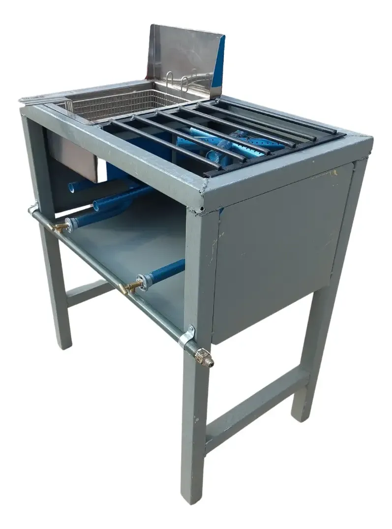 Apxerox | Parrilla Industrial Premium De 1 Quemador Con Freidora - Imagen 2