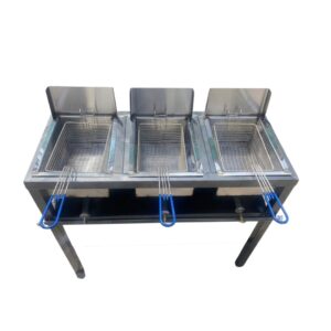 Apxerox | Freidora Industrial Para Papas 3 Tinas 30 L